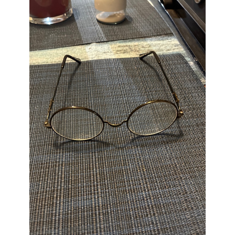 Harry Potter Round Metal Framed Glasses Bronze Vintage Style Cosplay Eyeglasses